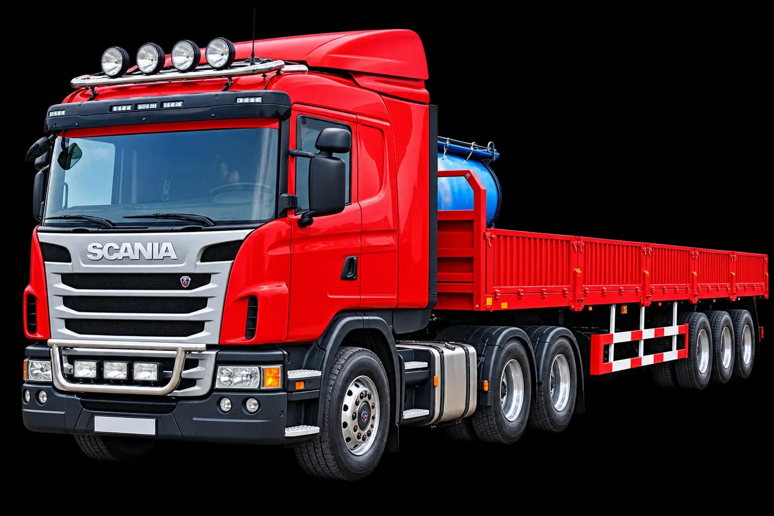 Бортовой длинномер Scania